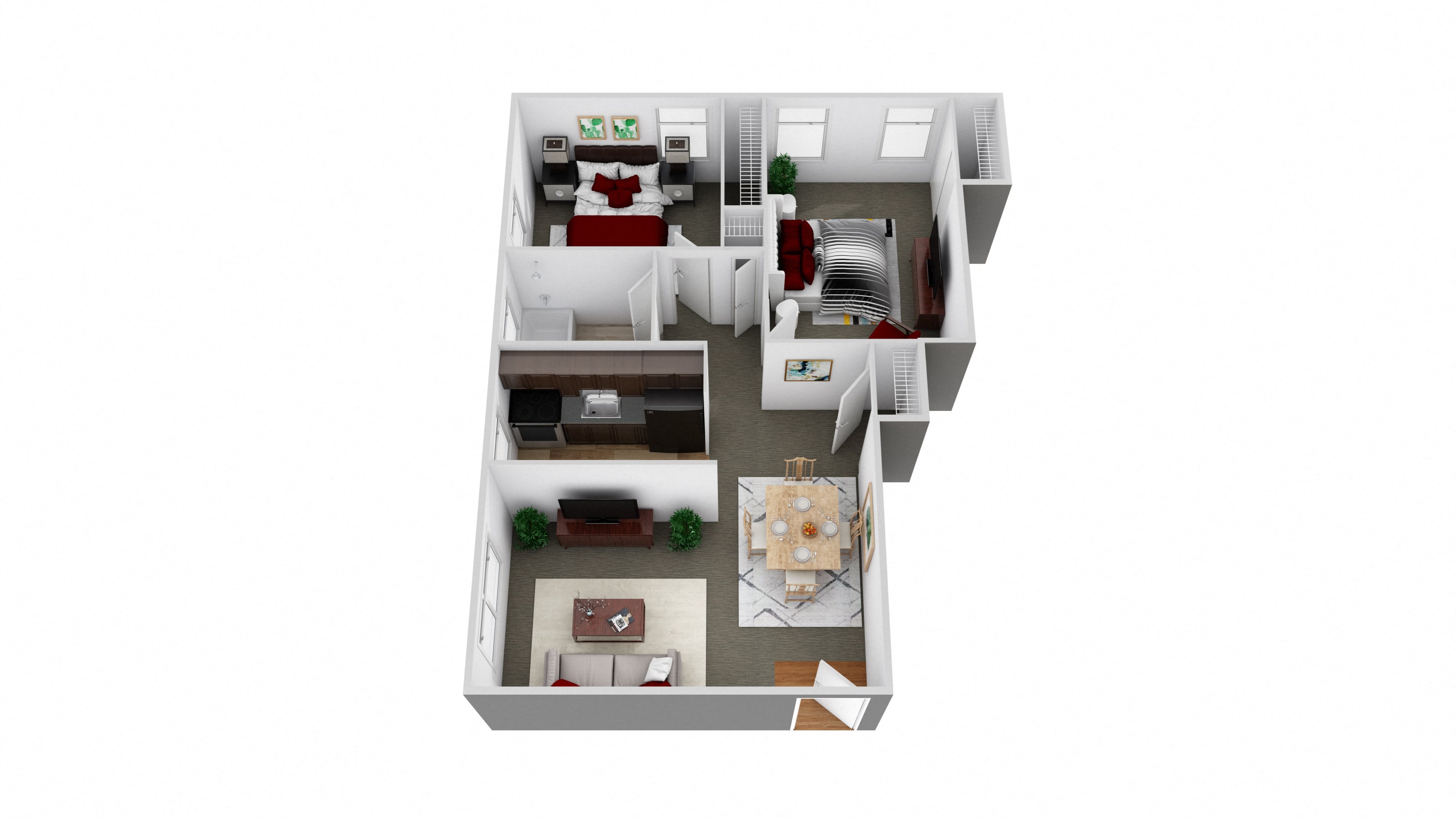 Terrace 2 Bedroom 1 Bath Terrace 2 Bedroom South Pointe